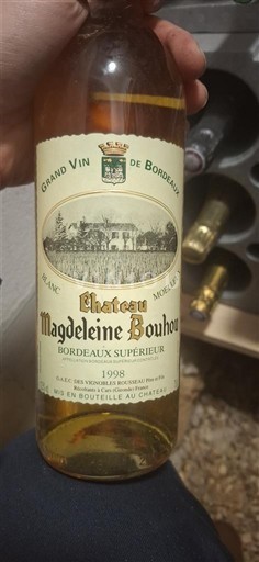 Bordeaux Bordeaux Supérieur Château Magdeleine Bouhou 1998