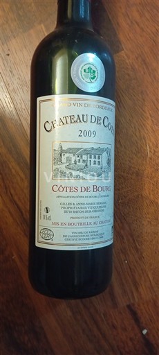 Bordéus Côtes-de-bourg Château Cots 2009