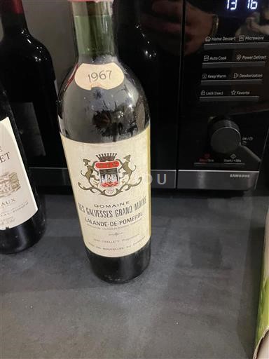 Bordéus Lalande-de-Pomerol Domaine S Galesses Grand Moulin 1967