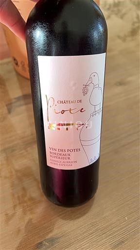 Bordeaux Bordeaux Supérieur Château Piote Vin des Potes 2019