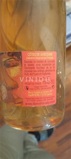 Sudoeste Côtes de Gascogne Domaine Uby 2011