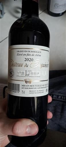 Bordeaux Blaye-Côtes-de-Bordeaux Château Sauvineau 2020