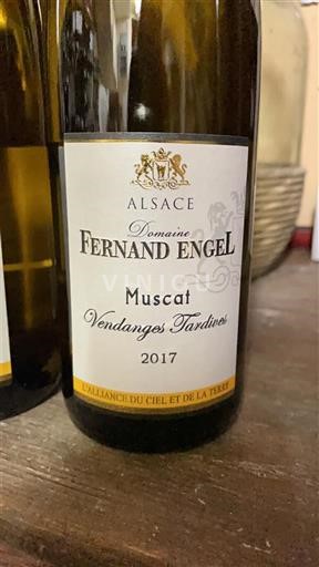 Alsace Vendanges Tardives Domaine Fernand Engel Muscat Vendanges Tardives 2017