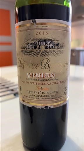 Tây Nam Madiran Château Barrejat 2016