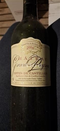 Bordeaux Castillon Côtes de Bordeaux Château Grand Peyrou 2004