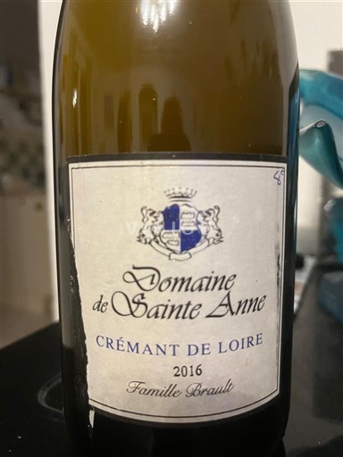 Loire Valley Crémant de Loire Domaine Sainte Anne 2016