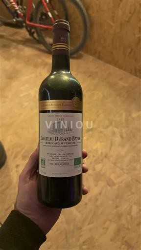 Bordeaux Bordeaux superiore Château Rand Baillieu 2012