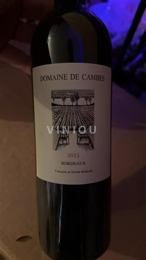 Bordeaux Domaine Cambes 2015
