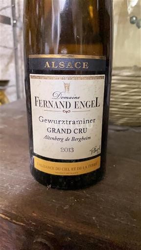 Alsace Gewurztraminer Grand Cru Domaine Fernand Engel 2013