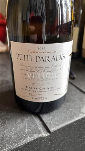 Langvedok Saint-Chinian Foncalieu Extraordinaire Petit Paradis 2024