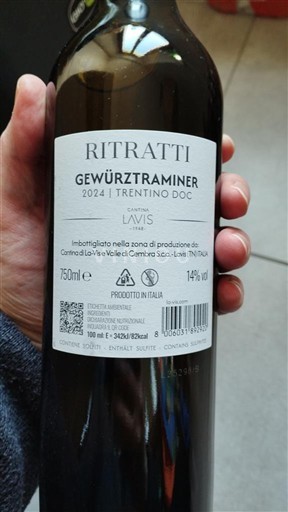 Trentino-Alto Adige Non specificato Cantina Lavis Ritratti Gewürztraminer 2024