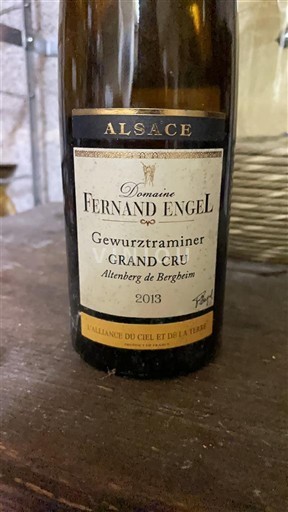 Alsace Gewurztraminer Grand Cru Domaine Fernand Engel Altenberg de Bergheim 2013