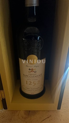 Bordeaux Pessac-Léognan Grand Cru Pape Clément Anniversaire 1252 2016