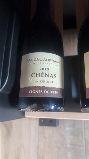 Beaujolais Chénas Pascal Aufranc En Rémont Vignes de 1939 2019