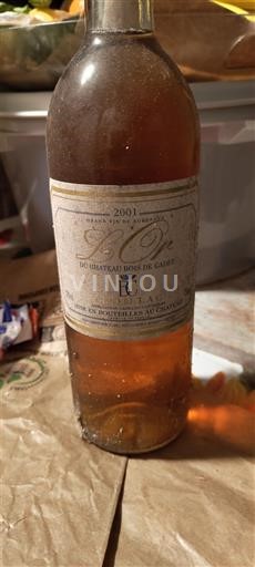 Bordeaux Château Bois de Cadet Blanc 2001