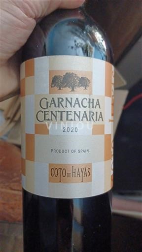 Aragonie Campo de Borja Coto de Hayas Garnacha Centenaria 2020