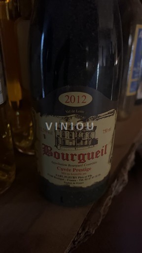 Dolina Loare Bourgueil Earl Fleury Prestige 2012