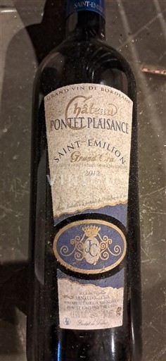 Bordéus Saint-Émilion Grand Cru Grand Cru Château Pontet Plaisance 2012