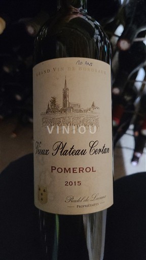 Bordeaux Pomerol Vieux Plateau Certan 2015