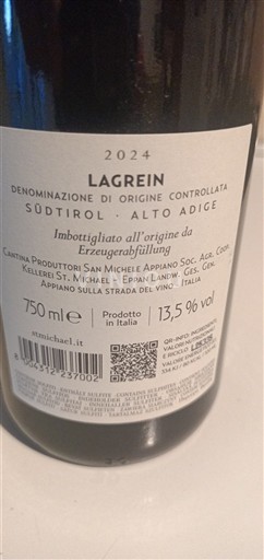 Trentino-Alto Adigio Alto Adigio Cantina Produttori San Michele Appiano Lagrein 2024