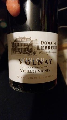 Borgonha Volnay Domaine Lebreuil Vieilles Vignes 2010