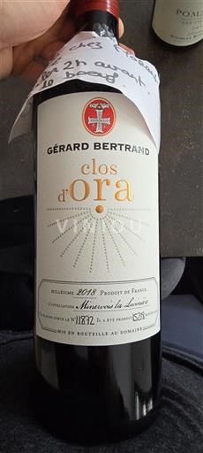 Langvedok Minervois-la-Livinière Gérard Bertrand Clos d'Ora 2018 2018