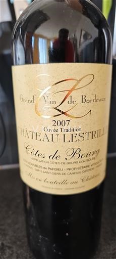 Bordéus Côtes-de-bourg Château Lestrille Tradition 2007