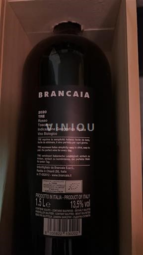 Toscana Không được chỉ định Brancaia Tre 2020