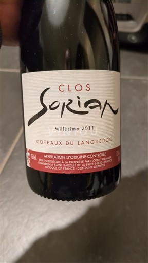 Languedoc Coteaux du Languedoc Clos Sorian 2011