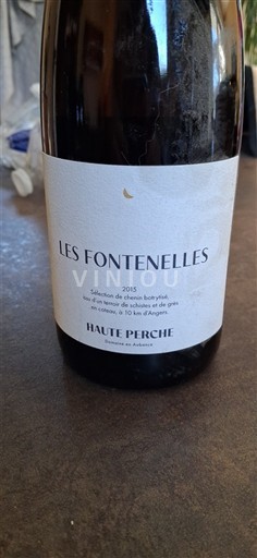 Thung lũng sông Loire Anjou Haute Perche Les Fontenelles 2015