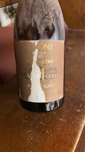 Loirevallei Vouvray Domaine Huet Première Trie 2003