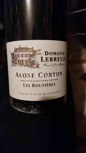 Bourgogne Aloxe-Corton Domaine Lebreuil Les Boutières 2008