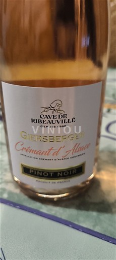 Alsazia Crémant d'Alsazia Cave de Ribeauvillé Giersberger Pinot Noir Senza annata