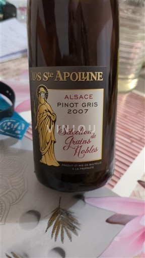 Alsácia Sélection de Grains Nobles Clos Ste Apolline 2007