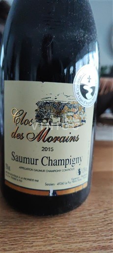 Vallée de la Loire Saumur-champigny Clos des Morains 2015