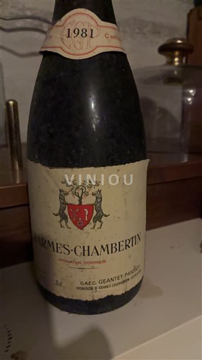 Bourgogne Charmes-chambertin Grand Cru GAEC Geantet-Pansiot 1981