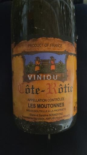 Rhônen laakso Côte-rôtie Elaine et Sandrine Bonnefond Les Moutonnes 2017