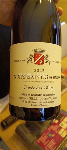 Bourgogne Nuits-saint-georges Domaine Mathieu Gille des Gilles 2022