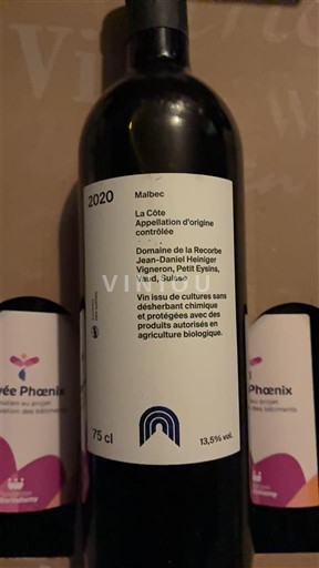 Vaud La Côte AOC Domaine La Recorbe 2020