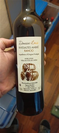 Roussillon Rivesaltes Domaine Louis Rivesaltes Ambré Rancio Không niên vụ