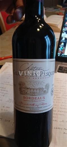 Bordeaux Château Galouchey Pesquey 2022