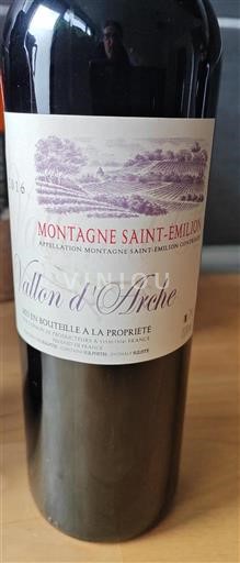 Bordeaux Montagne Saint-Émilion Vallon d'Arche 2016