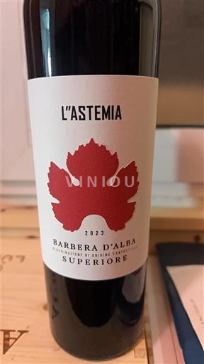 Piemonte Barbera d'Alba L'Astemia 2023