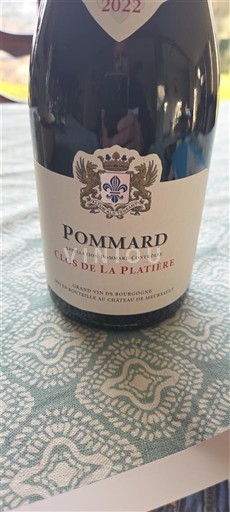 Bourgogne Pommard Château Meursault Clos de la Platière 2022
