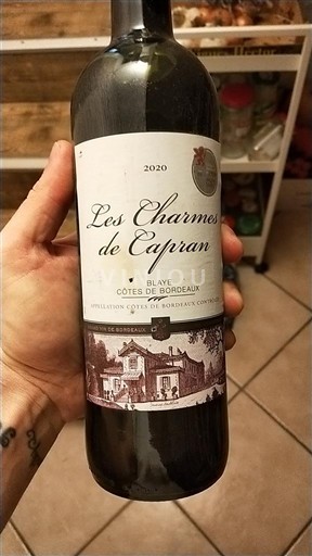 Burdeos Blaye-Côtes de Burdeos Les Charmes de Capran 2020