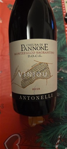 Umbria Montefalco Sagrantino Antonelli Chiusa di Pannone 2018