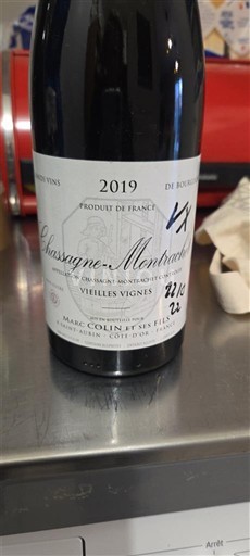 Bourgogne Chassagne-montrachet Domaine Marc Colin et ses Fils Vieilles Vignes 2019