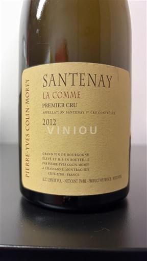Bourgogne Santenay Premier Cru Pierre-Yves Colin-Morey La Comme 2012
