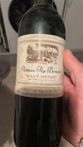 Bordeaux Haut-Médoc Château Pey-Bernard 1998