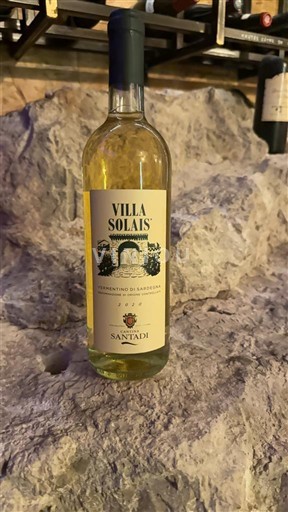 Sardinia Vermentino di Sardegna Santadi Villa Solais 2020